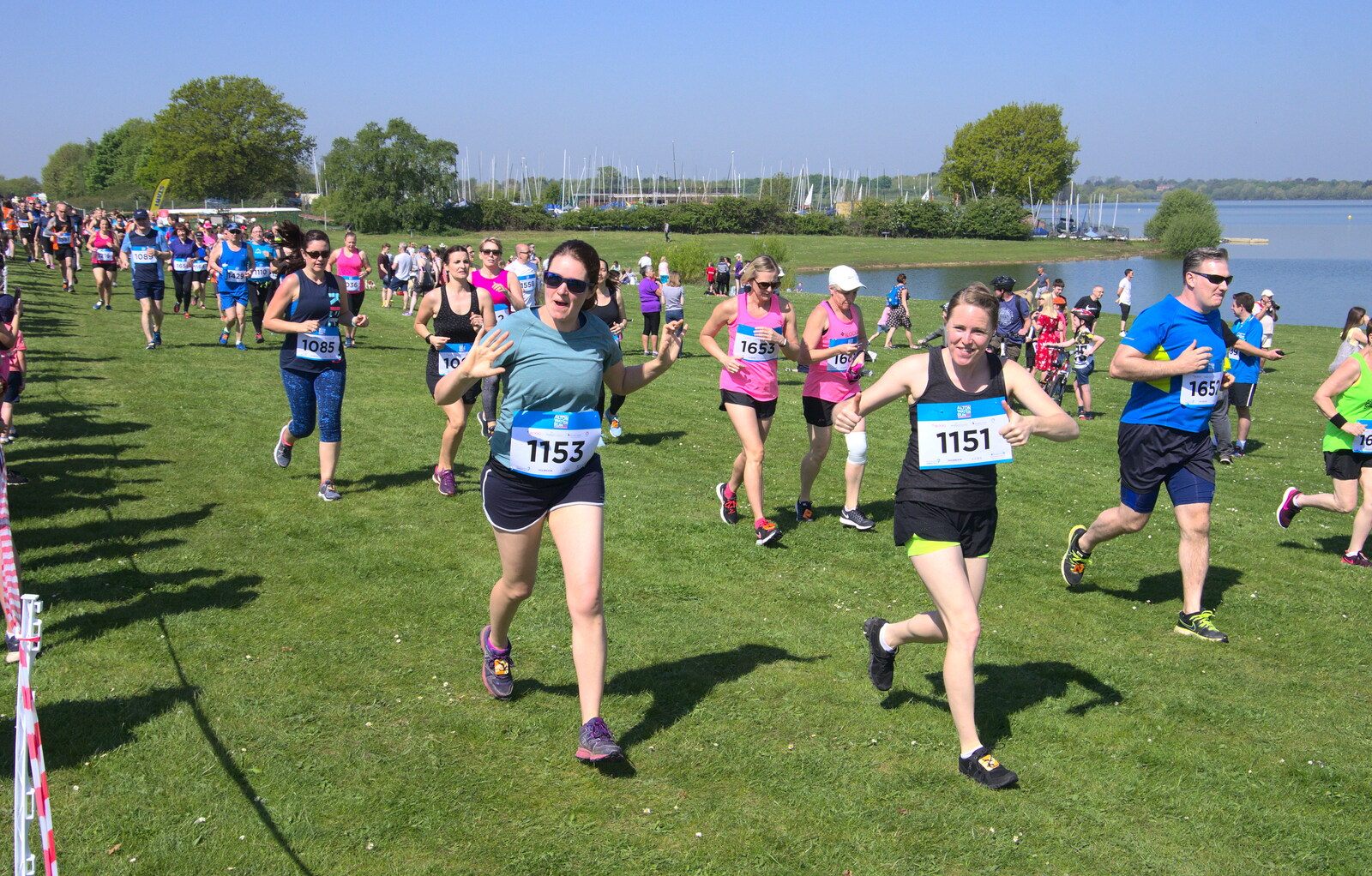 Isobel and Allyson from Isobel's 10km Run, Alton Water, Stutton, Suffolk - 6th May 2018