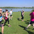 Runners and the Alton Resevoir, Isobel's 10km Run, Alton Water, Stutton, Suffolk - 6th May 2018