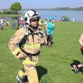 Firefighter Dale Mason is running 10km in full gear, Isobel's 10km Run, Alton Water, Stutton, Suffolk - 6th May 2018