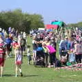 Crowds mill around at the finish line, Isobel's 10km Run, Alton Water, Stutton, Suffolk - 6th May 2018