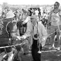 The trumpeter shakes hands, Isobel's 10km Run, Alton Water, Stutton, Suffolk - 6th May 2018