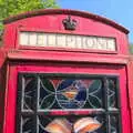 The Mellis K6 phone box, A Bike Ride to the Railway Tavern, Mellis, Suffolk - 7th May 2018