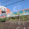 Graffiti along the roadside near Forest Gate, A Lunchtime Trip to Peking Seoul, Paddington, London - 9th May 2018