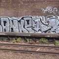 Some silver graffiti - looks like 'Sanke', A Lunchtime Trip to Peking Seoul, Paddington, London - 9th May 2018