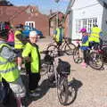 Spammy looks over as cyclists assemble, The BSCC Weekend Away, Holt, Norfolk - 12th May 2018