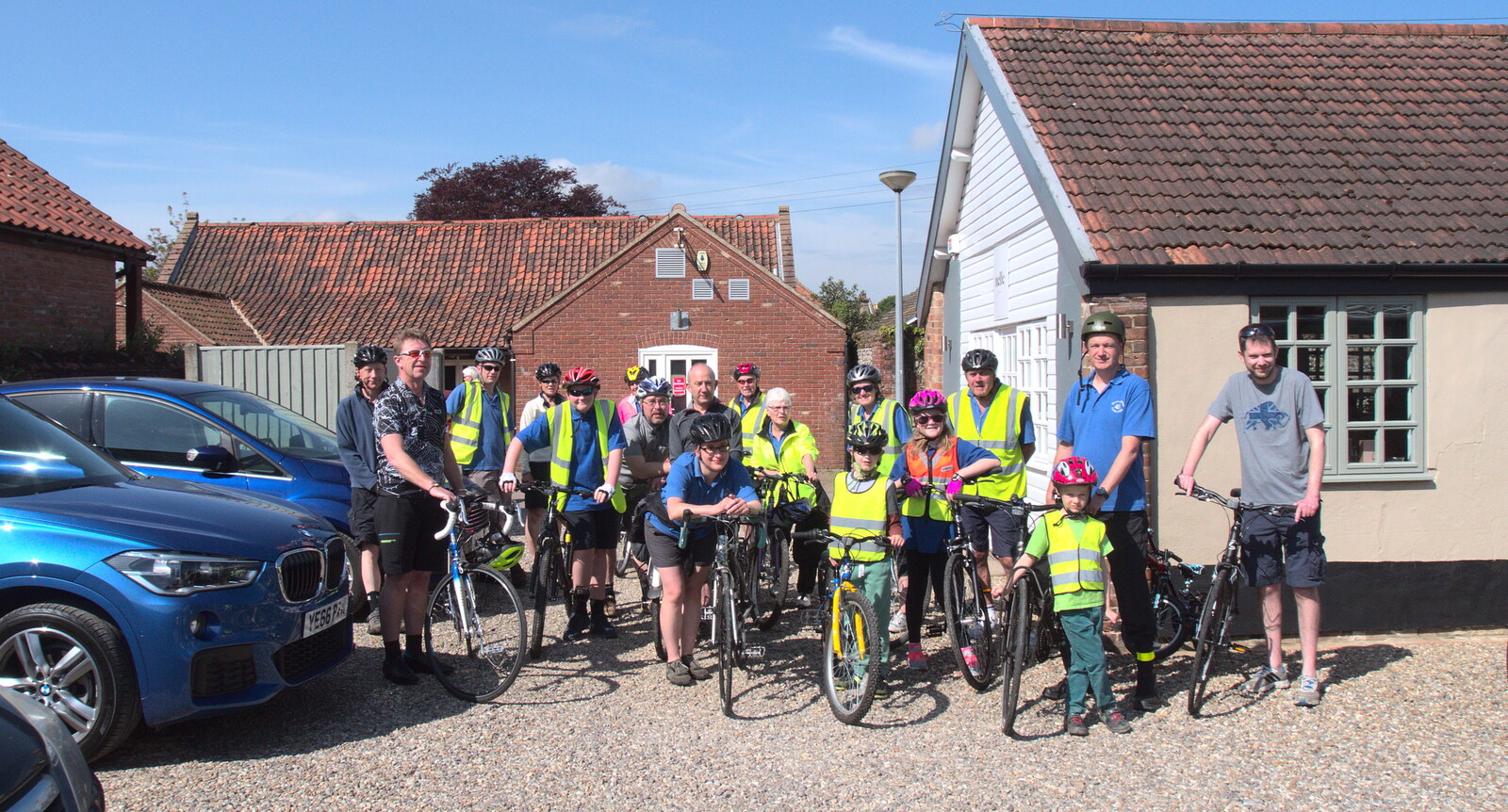 A group photo of the BSCC from The BSCC Weekend Away, Holt, Norfolk - 12th May 2018