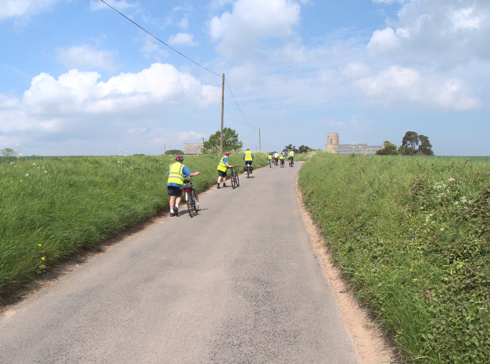We head off towards Binham from The BSCC Weekend Away, Holt, Norfolk - 12th May 2018