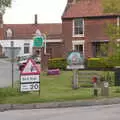 The Binham village sign, The BSCC Weekend Away, Holt, Norfolk - 12th May 2018