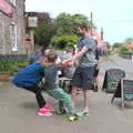 Jessica and Fred mess around with The Boy Phil, The BSCC Weekend Away, Holt, Norfolk - 12th May 2018