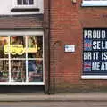 'Proud to sell Br, it is 'h' meat'. Or something, The BSCC Weekend Away, Holt, Norfolk - 12th May 2018