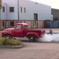 Elliot gets in close for some burning rubber, May Miscellany and Station 119, Eye Airfield, Suffolk - 18th May 2018