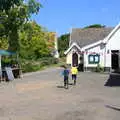 The boys run into the hall, A Right Royal Wedding at the Village Hall, Brome, Suffolk - 19th May 2018