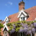 Wisteria on the cottage next door, A Right Royal Wedding at the Village Hall, Brome, Suffolk - 19th May 2018