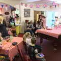 The crowds watch TV, A Right Royal Wedding at the Village Hall, Brome, Suffolk - 19th May 2018