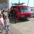 A Sapeurs-Pompiers van on the quayside, An Unexpected Birthday, Ipswich, Suffolk - 26th May 2018