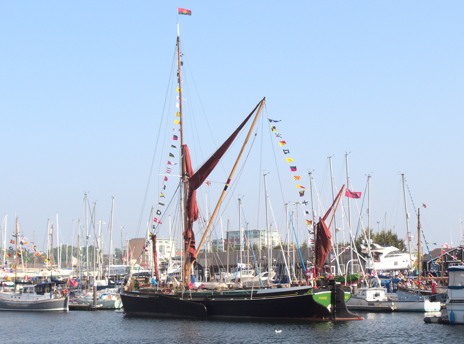 A sailing barge from An Unexpected Birthday, Ipswich, Suffolk - 26th May 2018