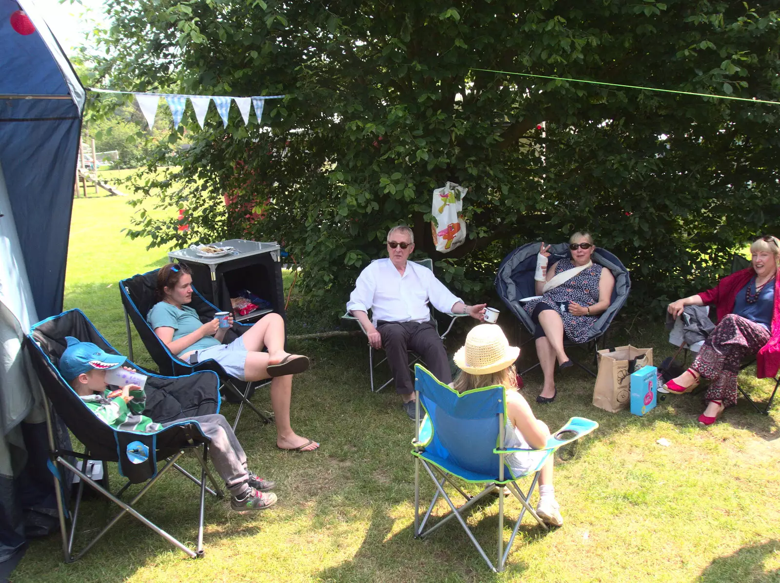 Rachel makes it down for a few hours, from Dower House Camping, West Harling, Norfolk - 27th May 2018