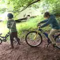 Fred and Harry are on bikes again, Dower House Camping, West Harling, Norfolk - 27th May 2018