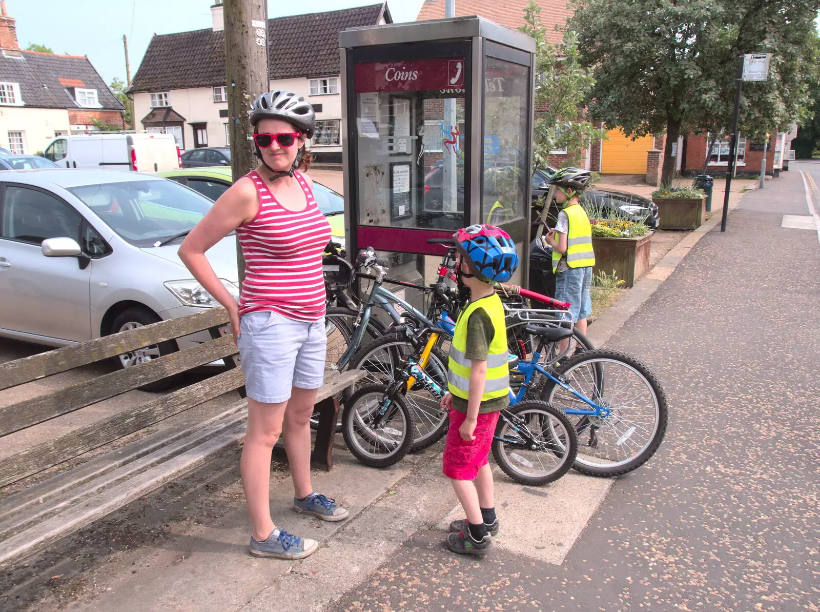 We park up in East Harling, from Dower House Camping, West Harling, Norfolk - 27th May 2018