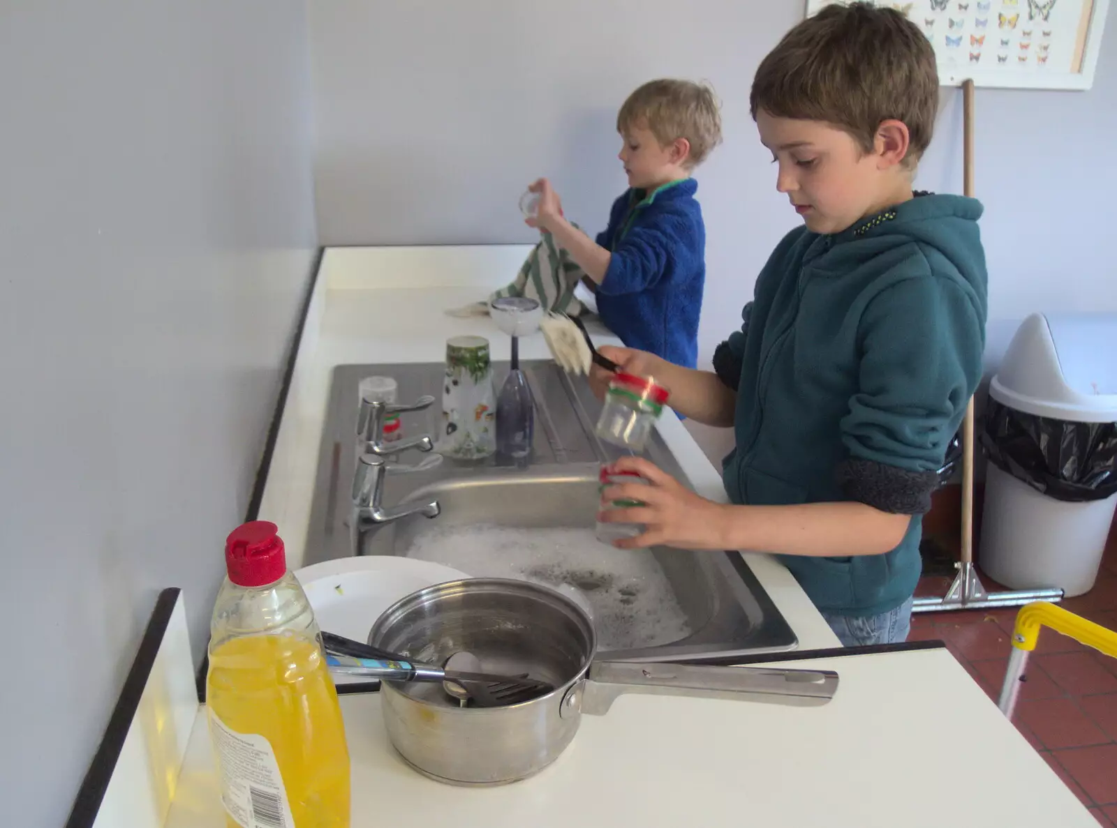 There's more washing up to do, from Dower House Camping, West Harling, Norfolk - 27th May 2018