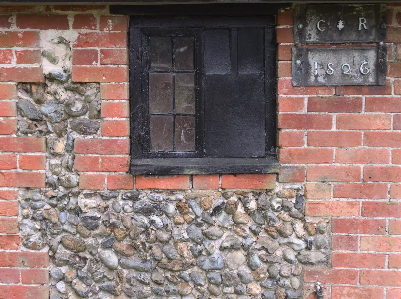 A cryptic C+R from 1826 on a wall, from Dower House Camping, West Harling, Norfolk - 27th May 2018