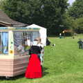 The Queen of Hearts gets an ice cream, The Not-Opening of the Palgrave Playground, Palgrave, Suffolk - 3rd June 2018
