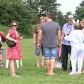 Isobel looks round, The Not-Opening of the Palgrave Playground, Palgrave, Suffolk - 3rd June 2018