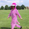 The 'Cheshire Cat' walks past, The Not-Opening of the Palgrave Playground, Palgrave, Suffolk - 3rd June 2018