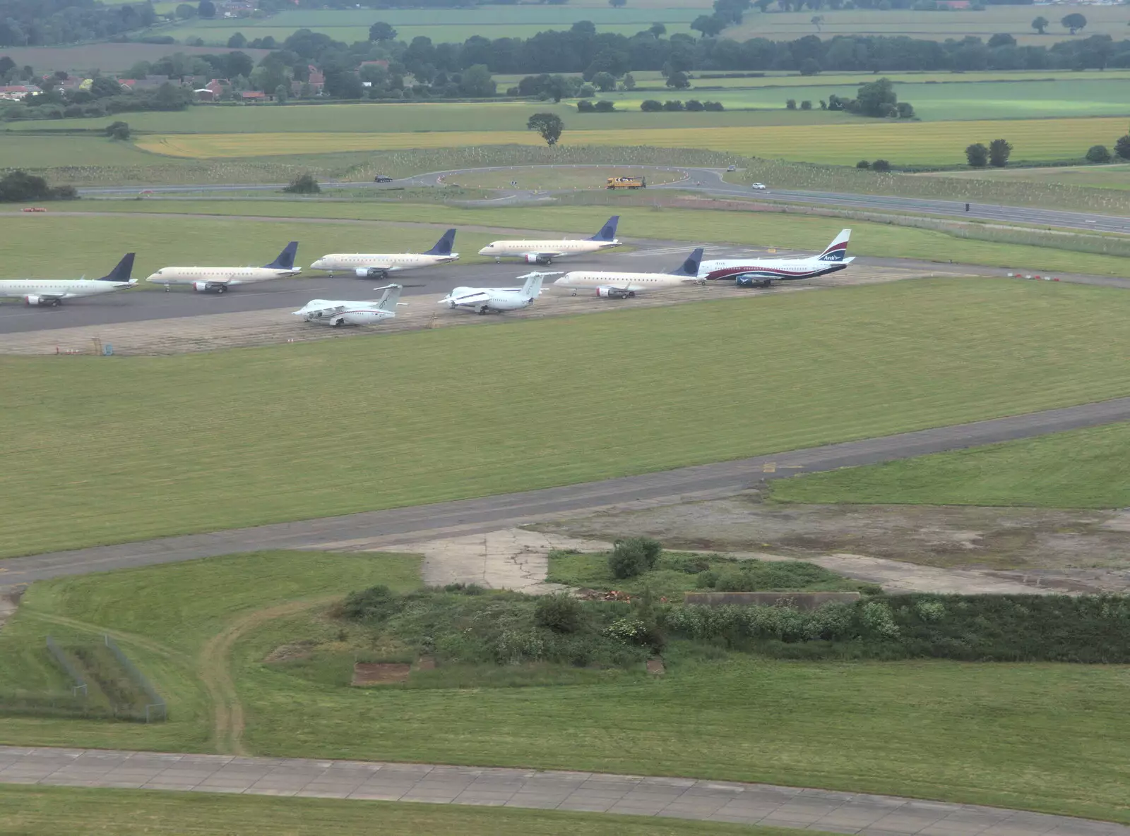 Norwich Airport has quite the collection of planes, from A Postcard From Asperen, Gelderland, Netherlands - 9th June 2018