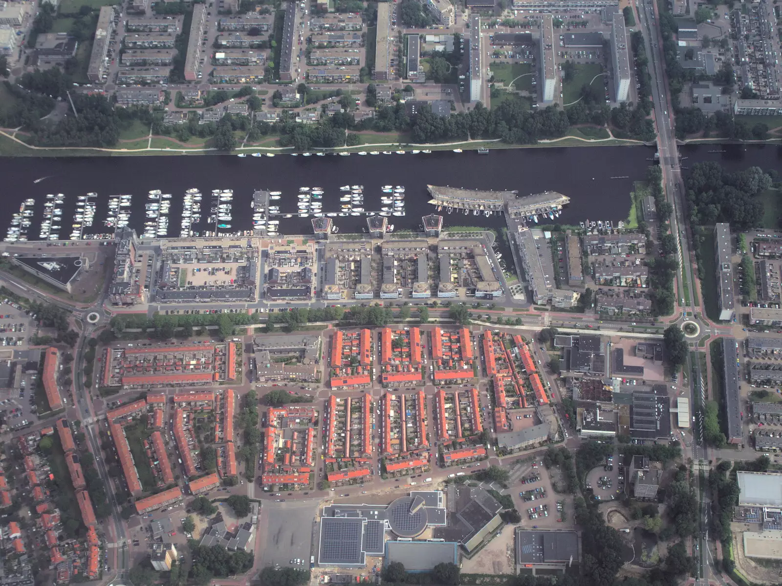 Somewhere over Amsterdam, from A Postcard From Asperen, Gelderland, Netherlands - 9th June 2018