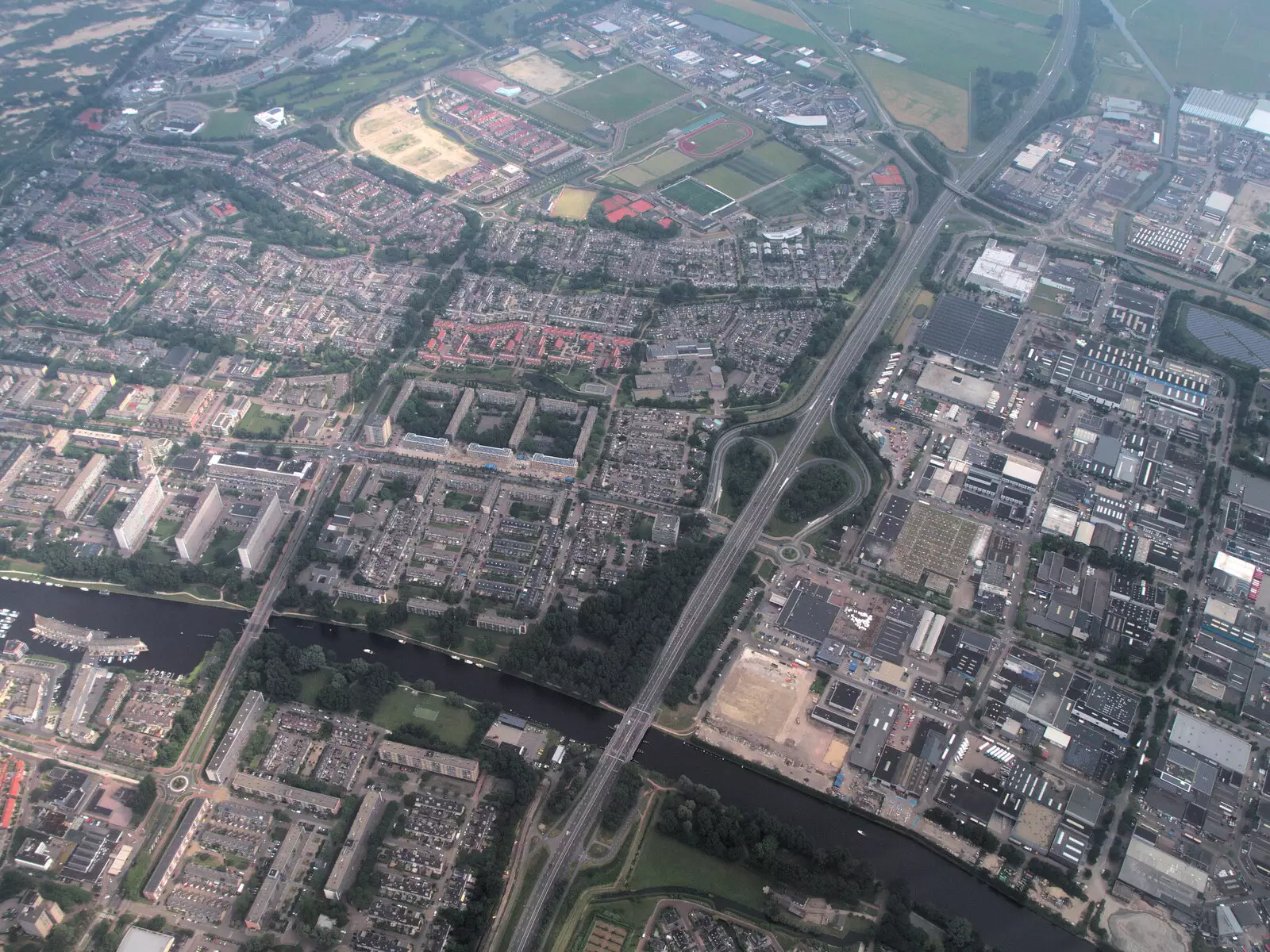 More of Amsterdam from the air, from A Postcard From Asperen, Gelderland, Netherlands - 9th June 2018