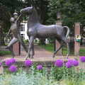 A statue of a horse, opposite the Hervormde Kerk, A Postcard From Asperen, Gelderland, Netherlands - 9th June 2018