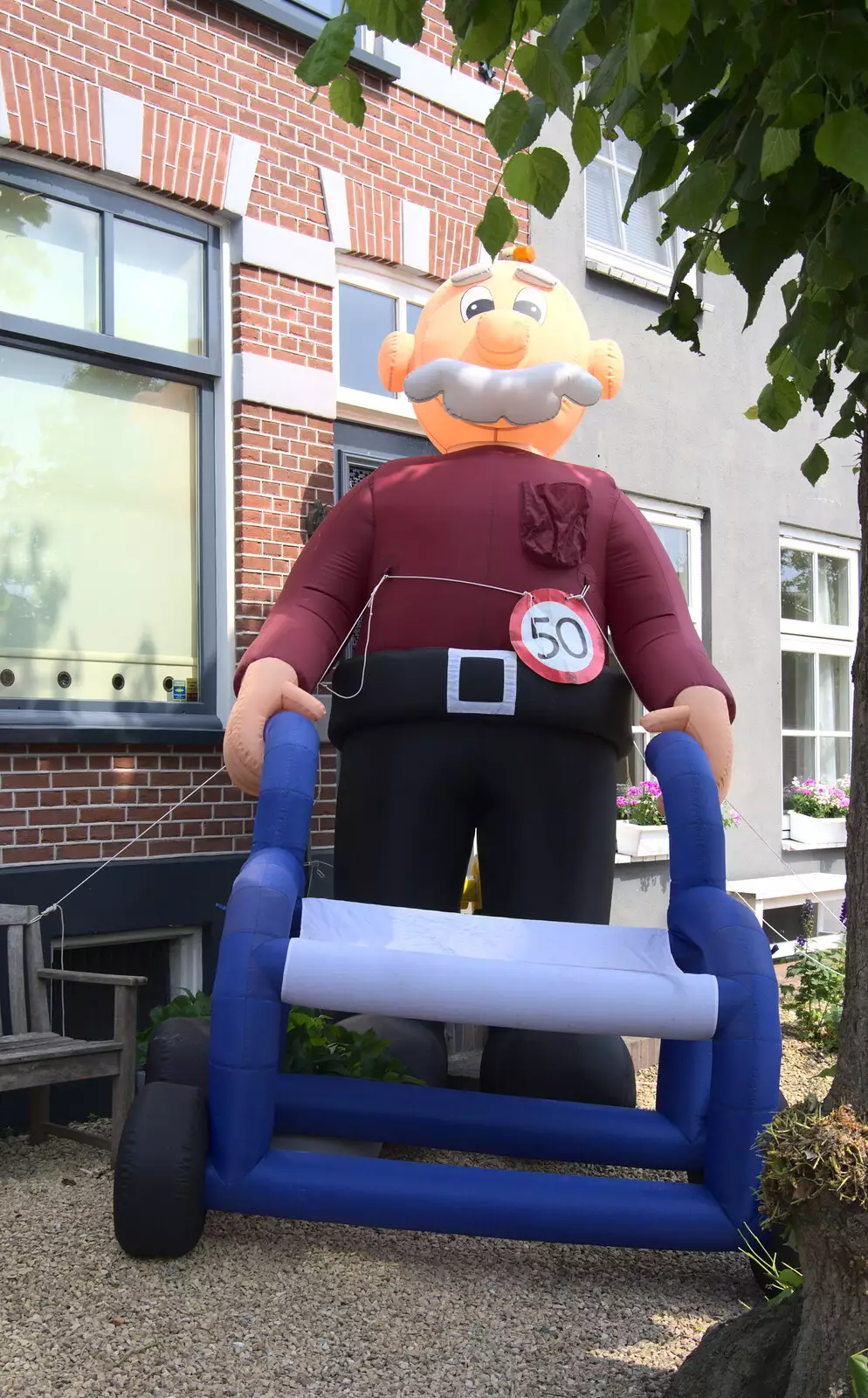 Martin's got a giant inflatable Old Codger, from A Postcard From Asperen, Gelderland, Netherlands - 9th June 2018