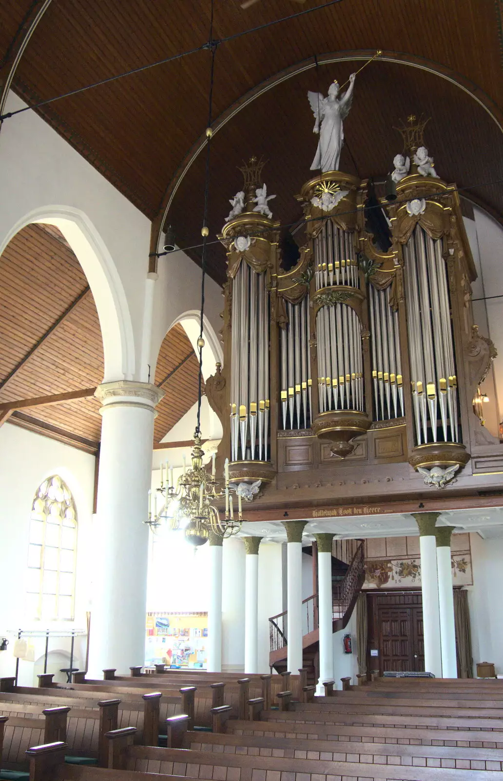 The organ of the Hervormde Kerk, from A Postcard From Asperen, Gelderland, Netherlands - 9th June 2018