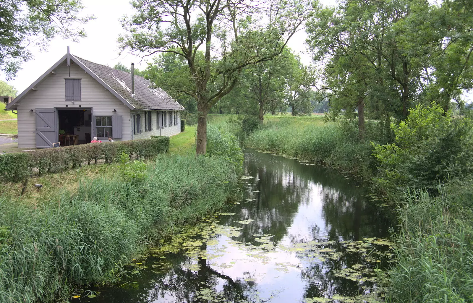 A backwater of the Linge, by the KunstFort, from A Postcard From Asperen, Gelderland, Netherlands - 9th June 2018