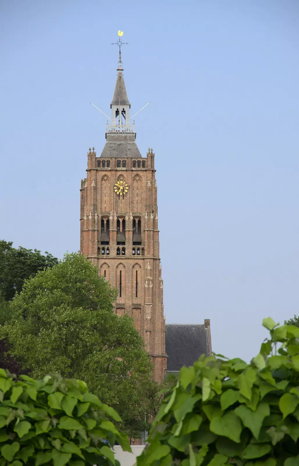 The tower of the Hervormde Kerk, from A Postcard From Asperen, Gelderland, Netherlands - 9th June 2018