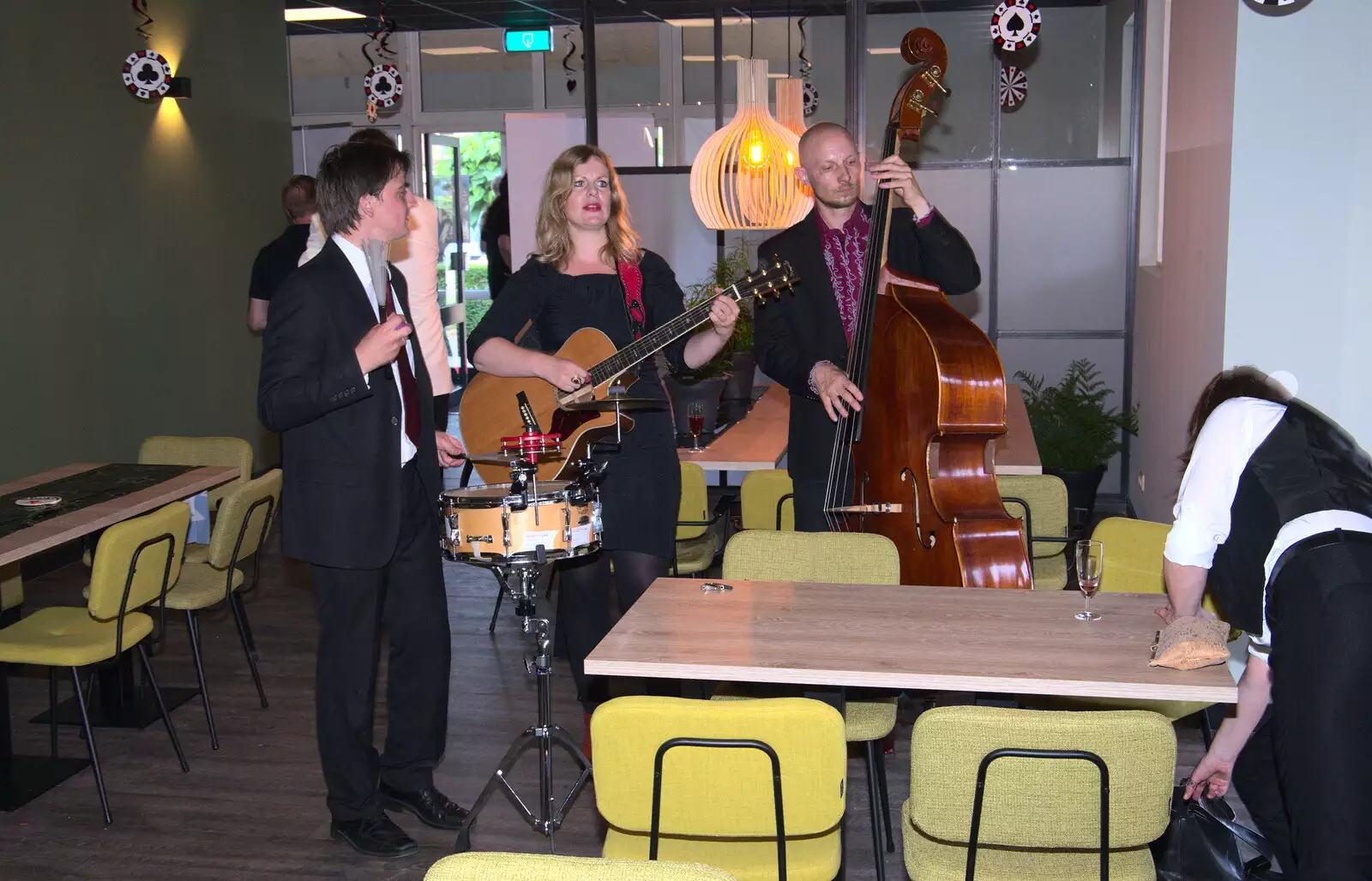 The band assembles, from Martin's James Bond 50th Birthday, Asperen, Gelderland, Netherlands - 9th June 2018