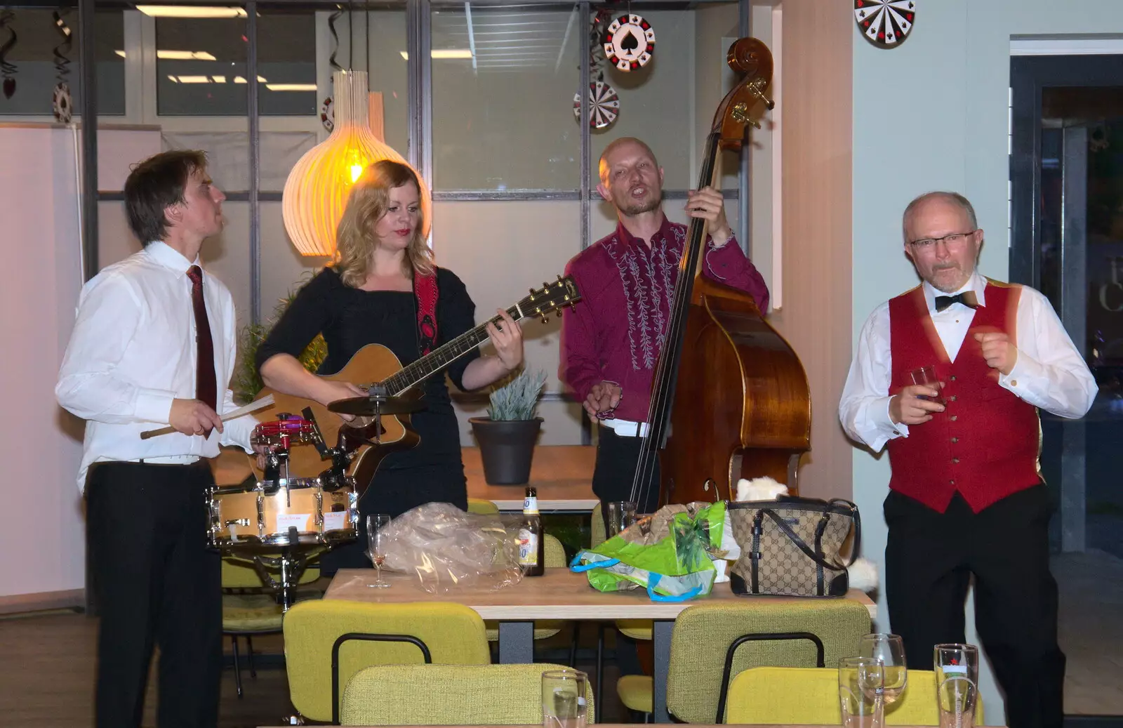 Hamish joins the band, from Martin's James Bond 50th Birthday, Asperen, Gelderland, Netherlands - 9th June 2018