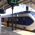 The Utrecht train waits at Geldermalsen, Martin's James Bond 50th Birthday, Asperen, Gelderland, Netherlands - 9th June 2018