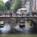 People in boats drift under the bridges, A Postcard from Utrecht, Nederlands - 10th June 2018