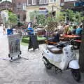 A nice old Lambretta on the corner of Domplein, A Postcard from Utrecht, Nederlands - 10th June 2018