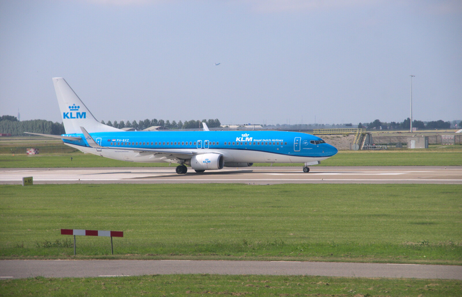 A KLM 737 taxis around from A Postcard from Utrecht, Nederlands - 10th June 2018