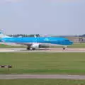 A KLM 737 taxis around, A Postcard from Utrecht, Nederlands - 10th June 2018