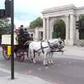 A horse and cart waits at the lights by Hyde Park, SwiftKey's Hundred Million, Paddington, London - 13th June 2018