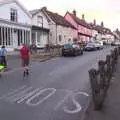 Phil and Paul wander up the street, The BSCC at the Woolpack, Debenham, Suffolk - 14th June 2018