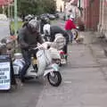 The Moped Massive get ready to head off, The BSCC at the Woolpack, Debenham, Suffolk - 14th June 2018