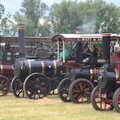 A bunch of smoking traction engines, The Formerly-Known-As-The-Eye-Show, Palgrave, Suffolk - 17th June 2018