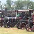 A bunch of smoking traction engines, The Formerly-Known-As-The-Eye-Show, Palgrave, Suffolk - 17th June 2018