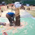 A bit of chain-saw sculpture occurs, The Formerly-Known-As-The-Eye-Show, Palgrave, Suffolk - 17th June 2018