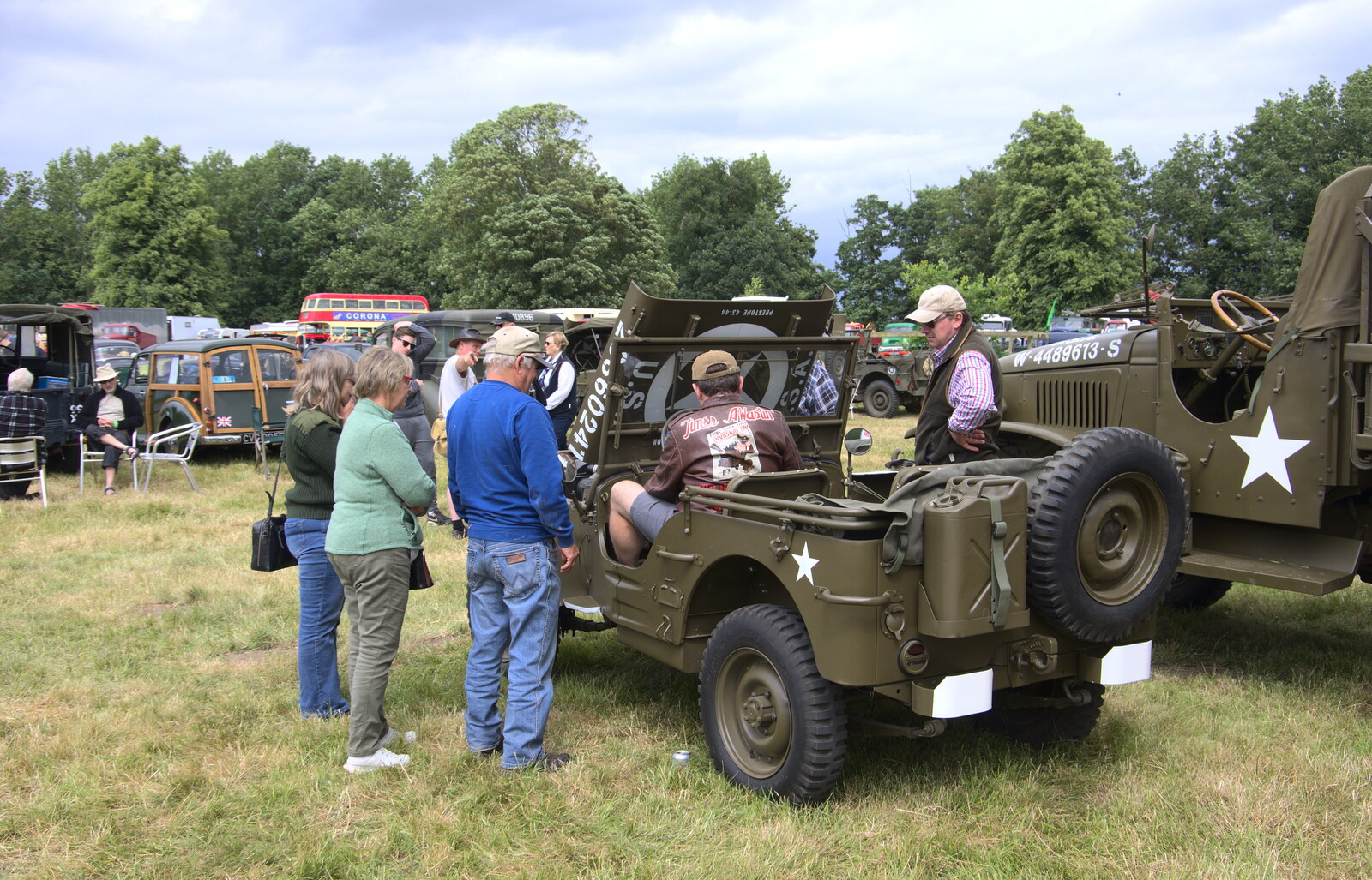 Clive in a Jeep from The Formerly-Known-As-The-Eye-Show, Palgrave, Suffolk - 17th June 2018